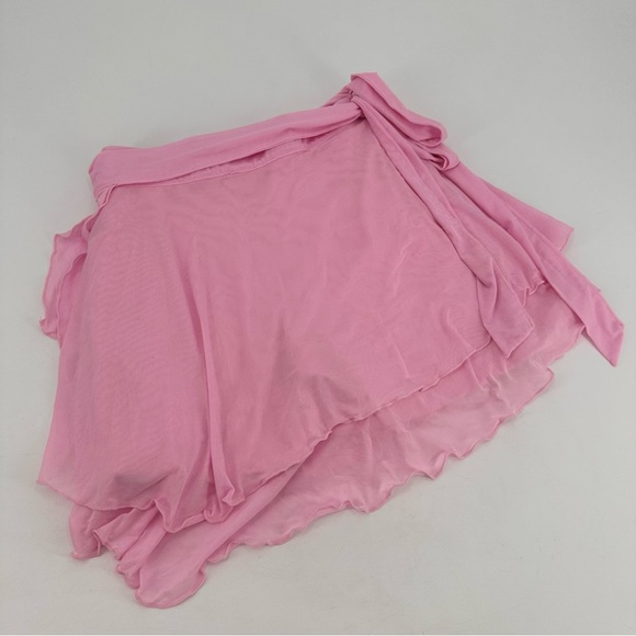 Blogilates Pink Dance Studio Wrap Skirt Skort Size Large - Picture 5 of 8
